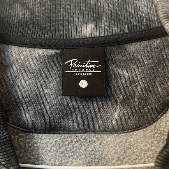 Primitive Gray Tye Dye Sweater - Size Large - Excellent Condition, Like New - Picture 4 of 8